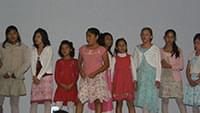 Children from the orphanage in Rosarito performing during a charity event in Mexico, 2007